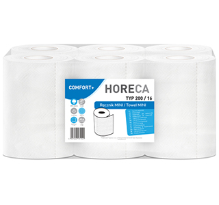 Paper towel MINI HORECA COMFORT+ TYPE 200/16 6 rolls